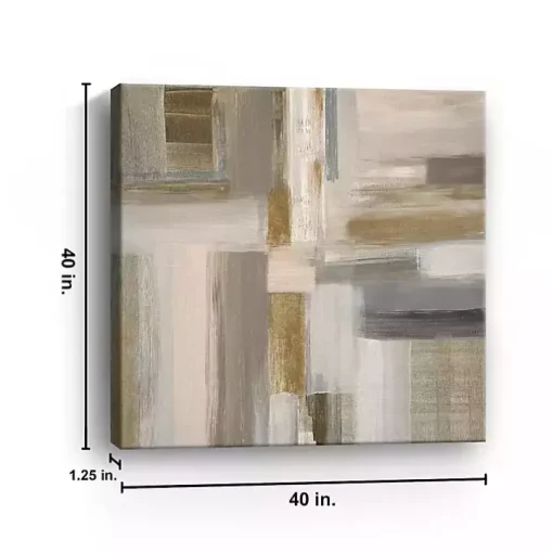 Abstract Fields I Canvas Art Print, 40x40 in.