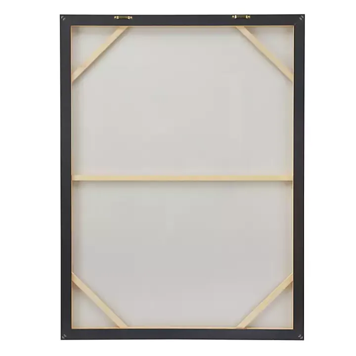 Abstract Gold Framed Canvas Art Print