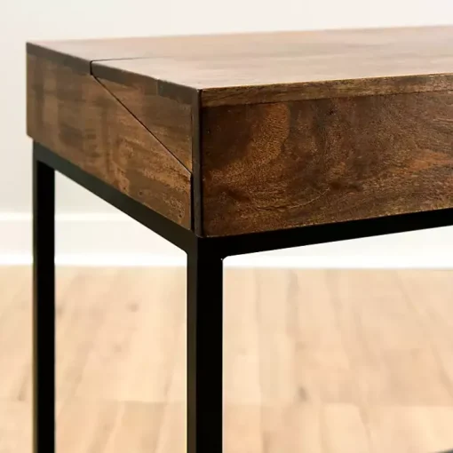 Aiden Acacia Wood Writing Desk