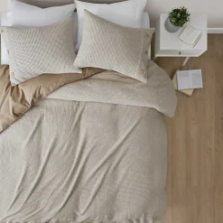 Alaya Ivory 3-pc. California King Waffle Duvet Set