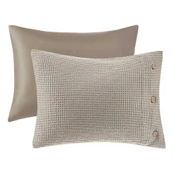 Alaya Tan 4-pc. California King Waffle Duvet Set