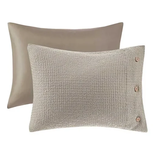 Alaya Tan 4-pc. California King Waffle Duvet Set
