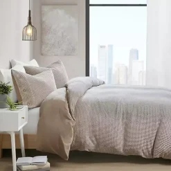 Alaya Tan 4-pc. Full/Queen Waffle Duvet Set