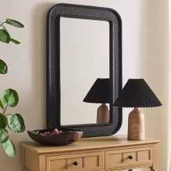 Alessa Black Rectangular Wall Mirror