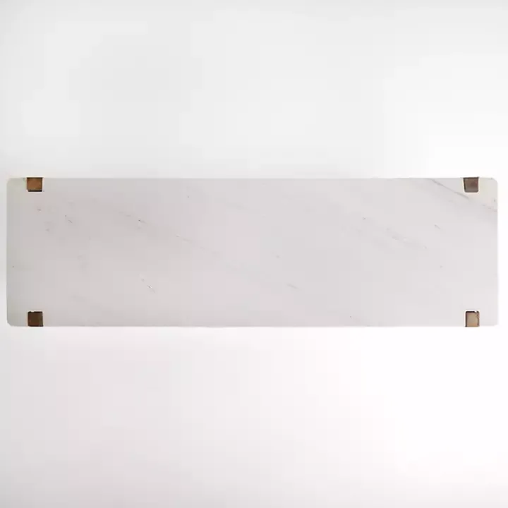 Allen Wood and Marble Console Table