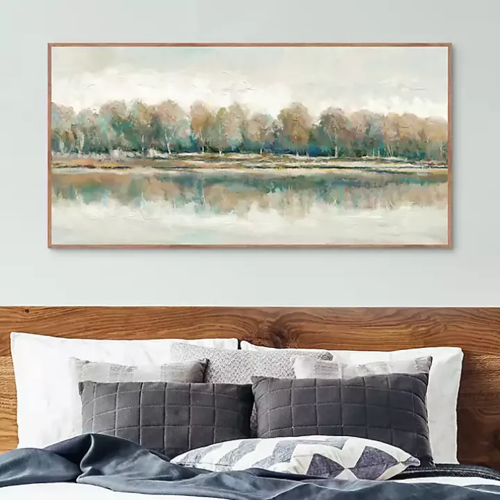 Along The Way I Framed Canvas Art