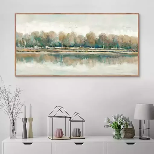 Along The Way I Framed Canvas Art