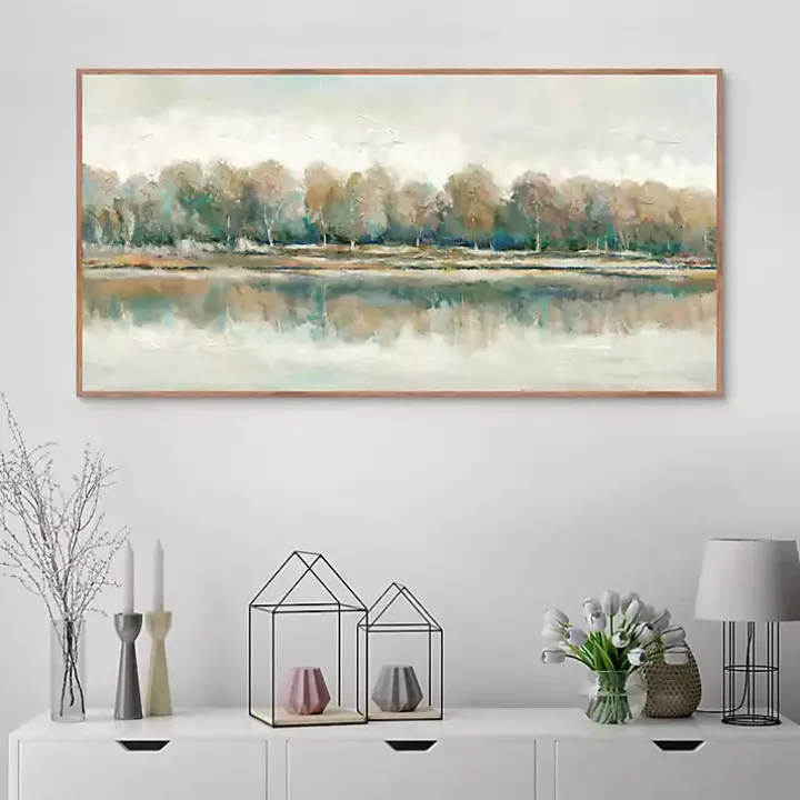 Along The Way I Framed Canvas Art