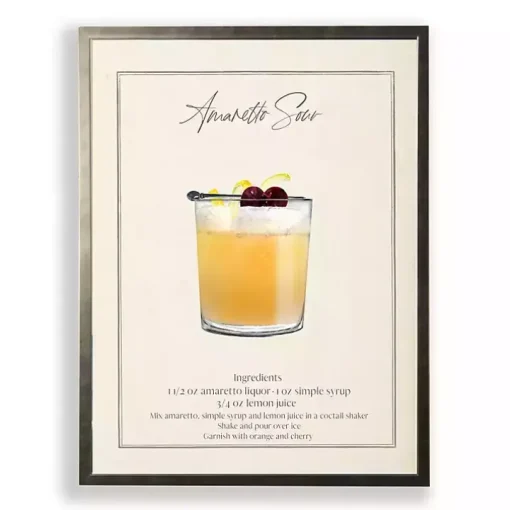 Amaretto Sour Framed Art Print