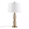 Amber Faceted Glass Table Lamp