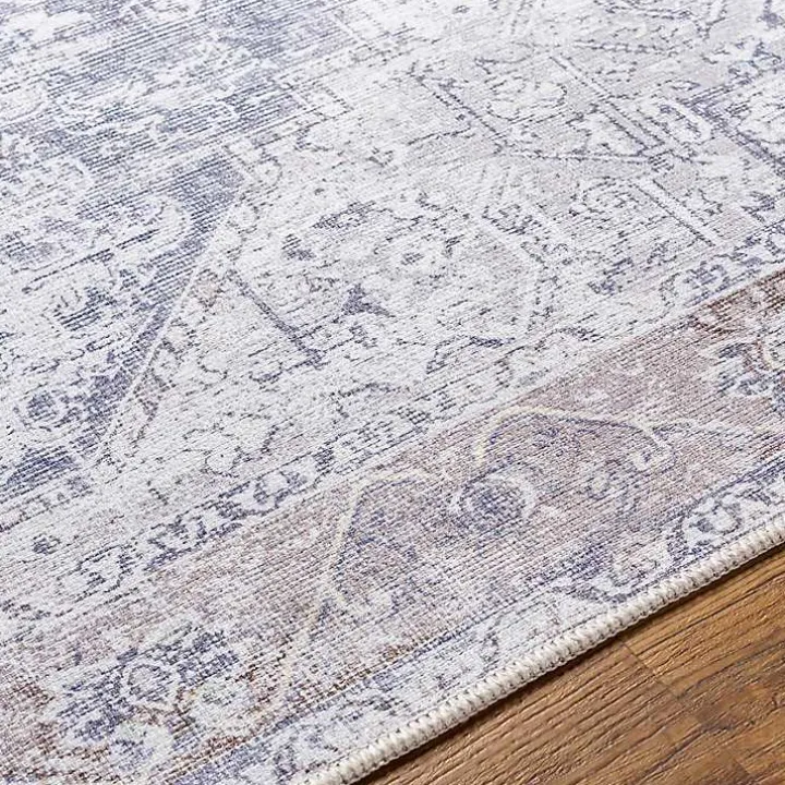 Amelie Navy Blue Classic Washable Area Rug, 6x9