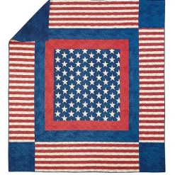 Americana Patch 3-pc. Full/Queen Quilt Set