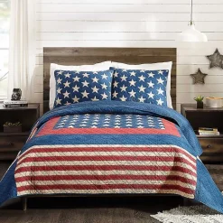 Americana Patch 3-pc. King Quilt Set