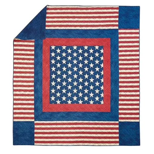 Americana Patch 3-pc. King Quilt Set