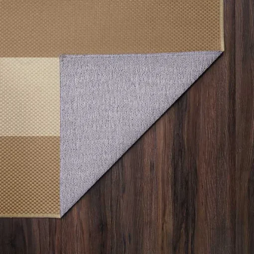 Anika Natural Striped Washable Area Rug, 5x7