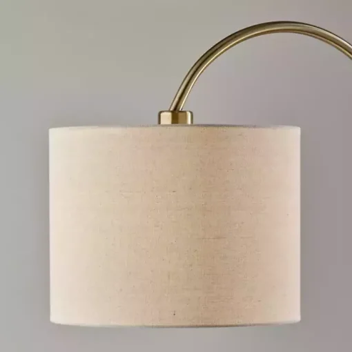 Antique Brass Arched Adjustable Table Lamp