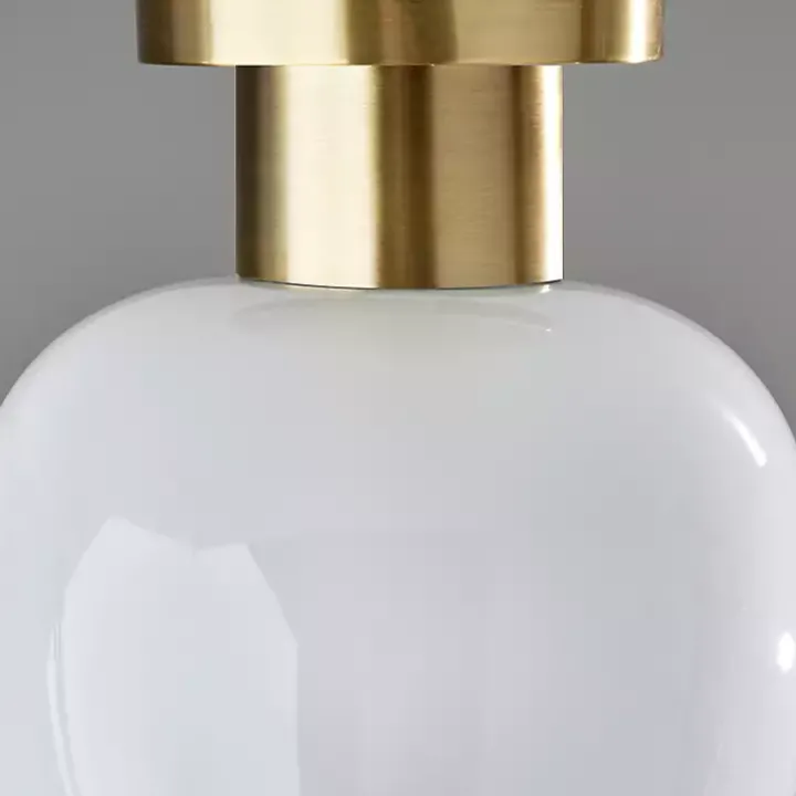 Antique Brass Magnolia Flush Mount Light