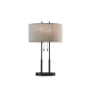 Antique Bronze Duet Table Lamp