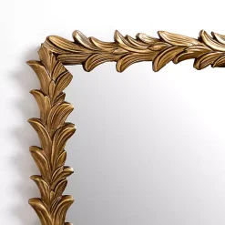 Antique Bronze Leaf Frame Wall Mirror