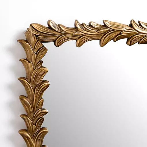 Antique Bronze Leaf Frame Wall Mirror