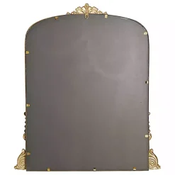 Antique Gold Metal Baroque Arch Wall Mirror