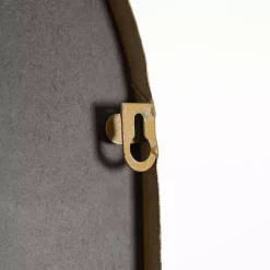 Antique Gold Metal Ornate Arch Wall Mirror