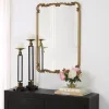 Antique Gold Ornate Rectangular Wall Mirror
