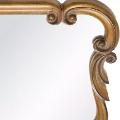 Antique Gold Ornate Rectangular Wall Mirror
