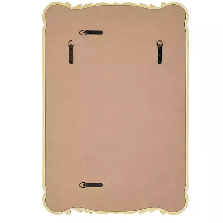 Antique Gold Ornate Rectangular Wall Mirror