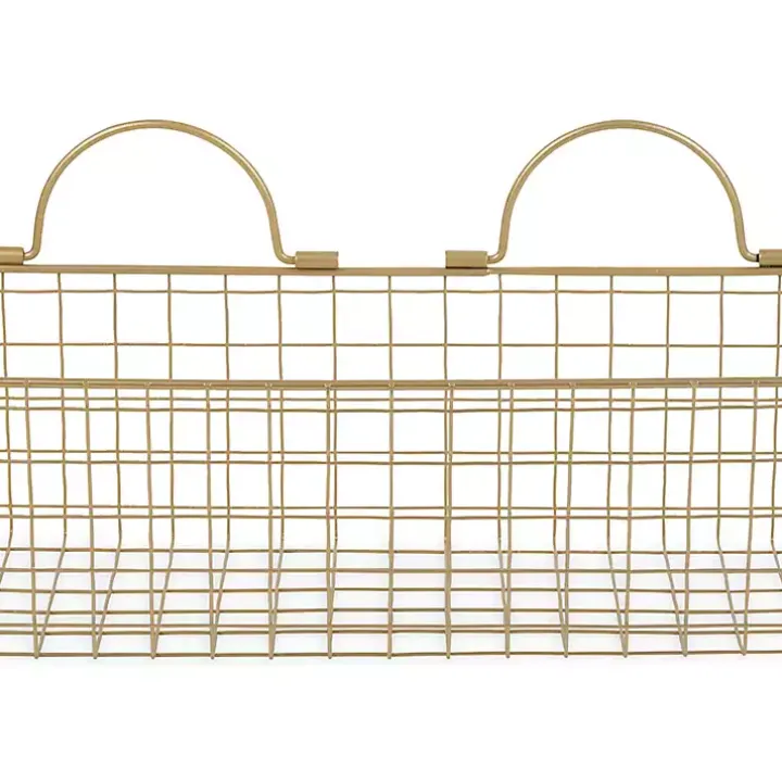 Antique Gold 2-pc. Wire Basket Set