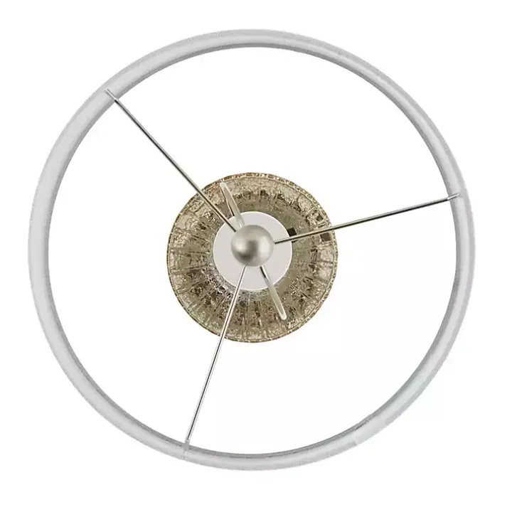 Antique Silver Textured Glass Luxuria Table Lamp