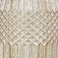 Antique Silver Textured Glass Luxuria Table Lamp