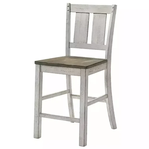 Antique White & Ash Brown 2-pc. Counter Stool Set