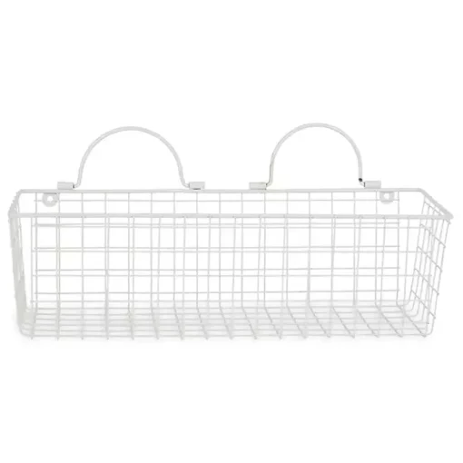 Antique White 2-pc. Long Wire Basket Set, 17 in.