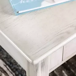 Antique White Wood 4-Drawer Heather Coffee Table