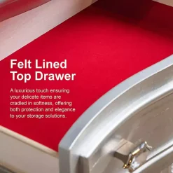 Antique White Wood Heather Accent Table