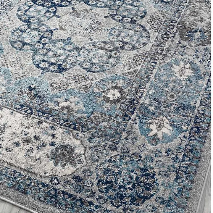 Aqua and Gray Alex Runner, 2x6
