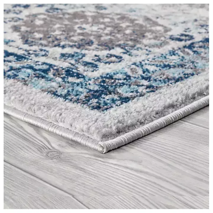 Aqua and Gray Alex Runner, 2x6