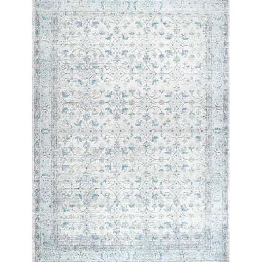 Aqua Rio Vintage Area Rug, 4x6