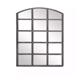 Arched Windowpane Wall Mirror