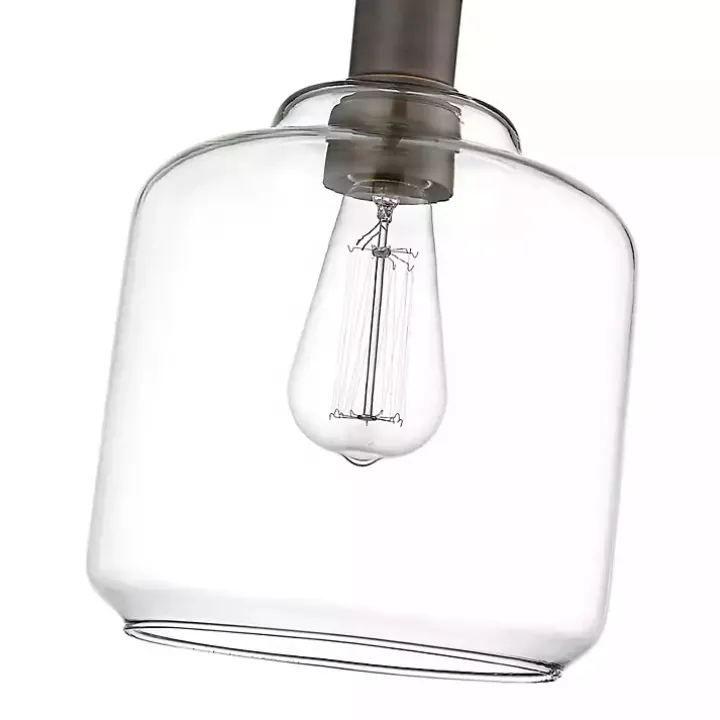 Asheville Bronze Glass Globe Pendant Light