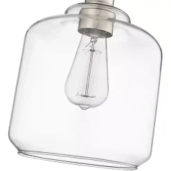 Asheville Silver Glass Globe Pendant Light