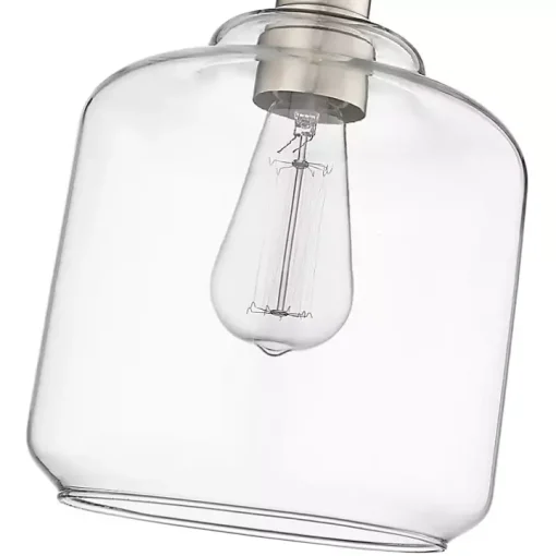 Asheville Silver Glass Globe Pendant Light