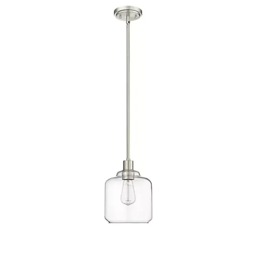 Asheville Silver Glass Globe Pendant Light