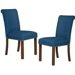 Aubrey Navy Upholstered 2-pc. Dining Chair Set