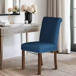 Aubrey Navy Upholstered 2-pc. Dining Chair Set