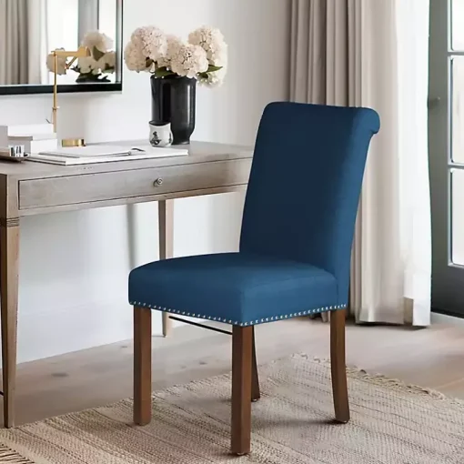 Aubrey Navy Upholstered 2-pc. Dining Chair Set