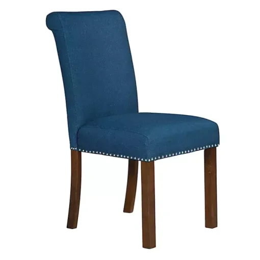 Aubrey Navy Upholstered 2-pc. Dining Chair Set