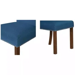 Aubrey Navy Upholstered 2-pc. Dining Chair Set