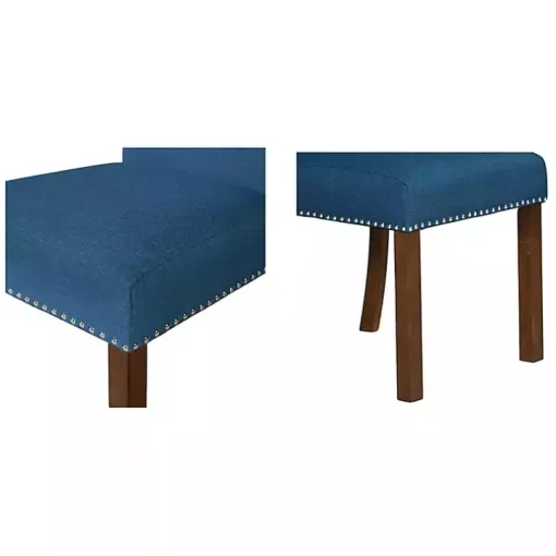 Aubrey Navy Upholstered 2-pc. Dining Chair Set